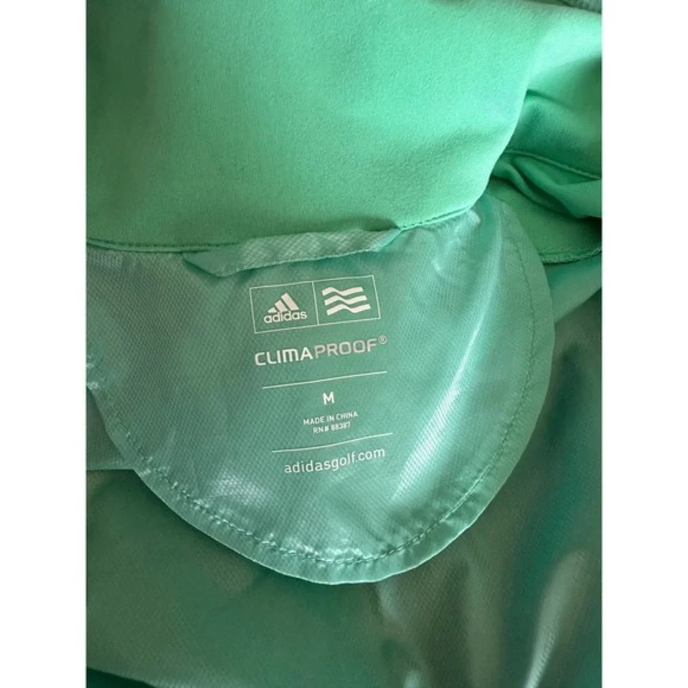 Adidas Green ClimaProof Rain Jacket Golf‎ Womens Medium